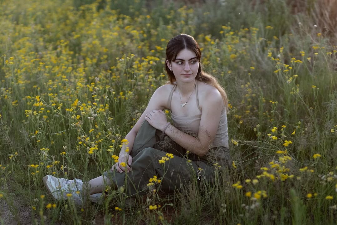 Artistic black and white portrait